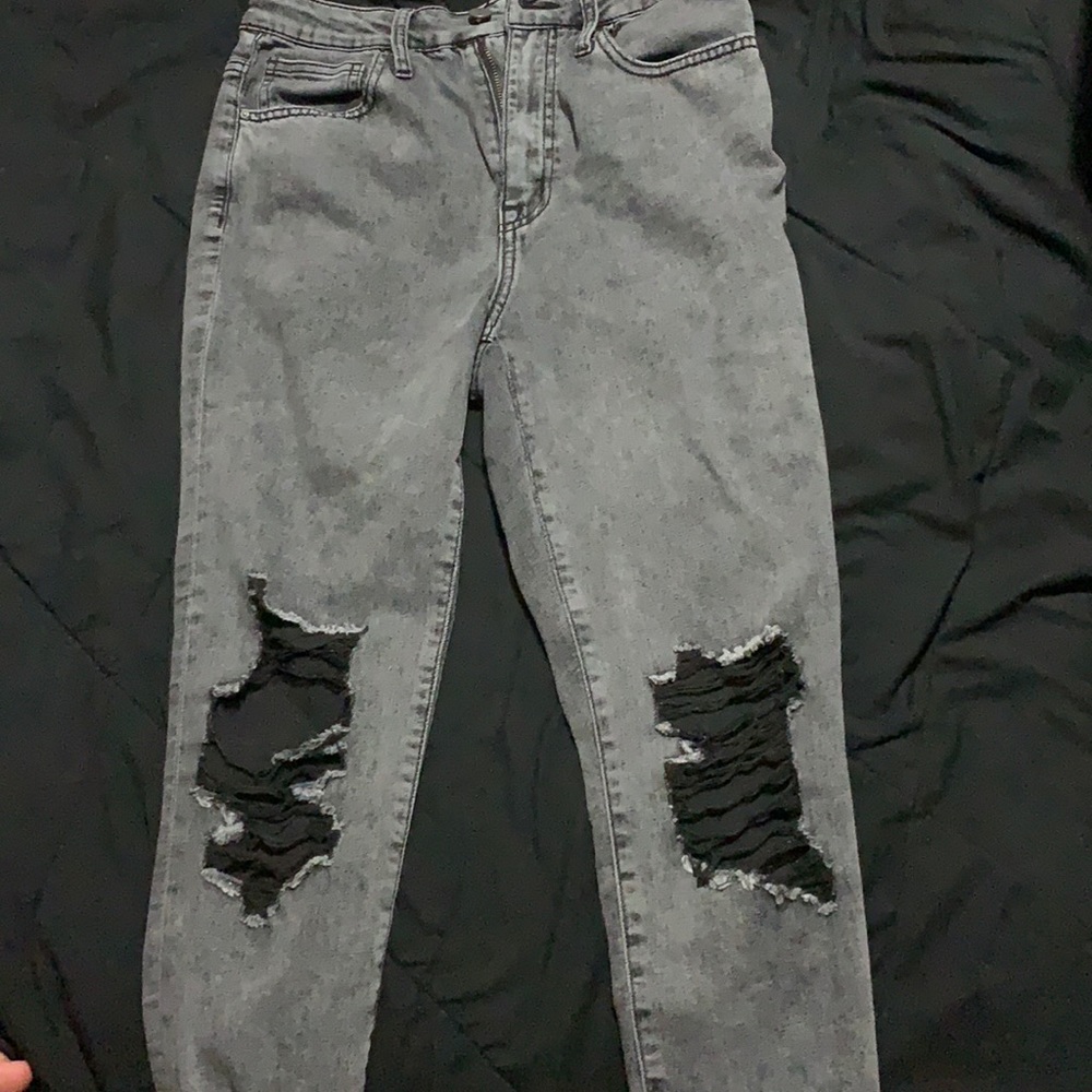 Dark gray jeans